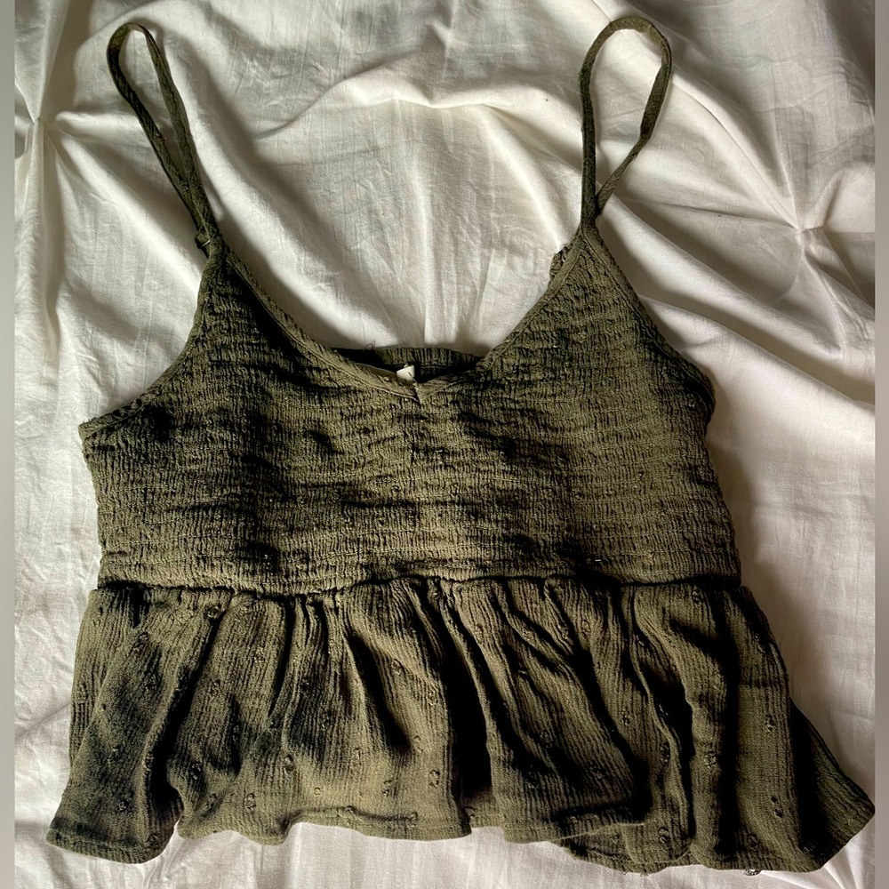 Aeropostale Green Baby Doll crop top